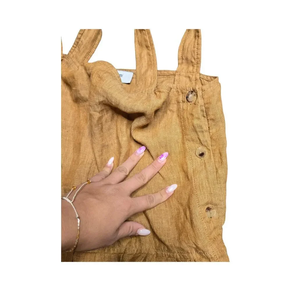 Rachel Comey Costello Linen Jumpsuit in Wheat‎ Size: S
